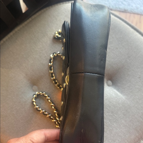 Karl Lagerfeld Black Studded Quilted Shoulder Bag - Picture 6 of 7